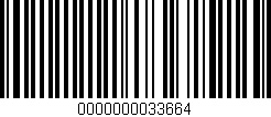 Código de barras (EAN, GTIN, SKU, ISBN): '0000000033664'