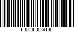 Código de barras (EAN, GTIN, SKU, ISBN): '0000000034180'