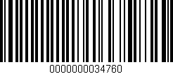Código de barras (EAN, GTIN, SKU, ISBN): '0000000034760'
