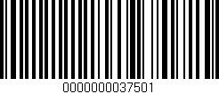 Código de barras (EAN, GTIN, SKU, ISBN): '0000000037501'