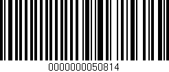 Código de barras (EAN, GTIN, SKU, ISBN): '0000000050814'