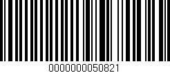 Código de barras (EAN, GTIN, SKU, ISBN): '0000000050821'