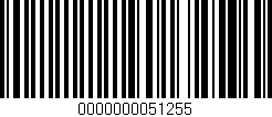Código de barras (EAN, GTIN, SKU, ISBN): '0000000051255'