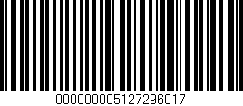 Código de barras (EAN, GTIN, SKU, ISBN): '000000005127296017'