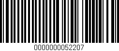 Código de barras (EAN, GTIN, SKU, ISBN): '0000000052207'