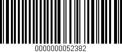 Código de barras (EAN, GTIN, SKU, ISBN): '0000000052382'