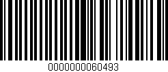 Código de barras (EAN, GTIN, SKU, ISBN): '0000000060493'