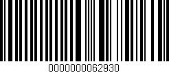 Código de barras (EAN, GTIN, SKU, ISBN): '0000000062930'