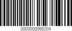 Código de barras (EAN, GTIN, SKU, ISBN): '0000000066204'