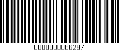 Código de barras (EAN, GTIN, SKU, ISBN): '0000000066297'