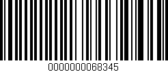 Código de barras (EAN, GTIN, SKU, ISBN): '0000000068345'