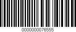 Código de barras (EAN, GTIN, SKU, ISBN): '0000000076555'