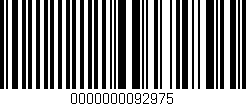 Código de barras (EAN, GTIN, SKU, ISBN): '0000000092975'