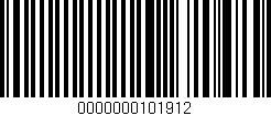 Código de barras (EAN, GTIN, SKU, ISBN): '0000000101912'