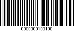 Código de barras (EAN, GTIN, SKU, ISBN): '0000000109130'