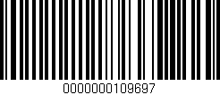 Código de barras (EAN, GTIN, SKU, ISBN): '0000000109697'
