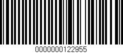 Código de barras (EAN, GTIN, SKU, ISBN): '0000000122955'