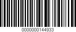 Código de barras (EAN, GTIN, SKU, ISBN): '0000000144933'
