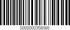 Código de barras (EAN, GTIN, SKU, ISBN): '0000000356060'