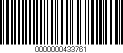 Código de barras (EAN, GTIN, SKU, ISBN): '0000000433761'