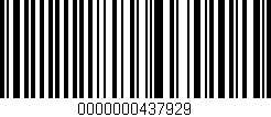 Código de barras (EAN, GTIN, SKU, ISBN): '0000000437929'