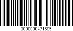 Código de barras (EAN, GTIN, SKU, ISBN): '0000000471695'