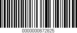 Código de barras (EAN, GTIN, SKU, ISBN): '0000000672825'
