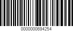 Código de barras (EAN, GTIN, SKU, ISBN): '0000000694254'