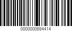 Código de barras (EAN, GTIN, SKU, ISBN): '0000000694414'