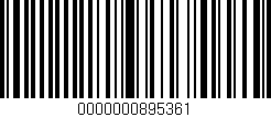 Código de barras (EAN, GTIN, SKU, ISBN): '0000000895361'