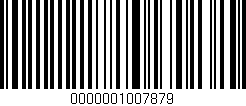 Código de barras (EAN, GTIN, SKU, ISBN): '0000001007879'