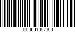 Código de barras (EAN, GTIN, SKU, ISBN): '0000001097993'