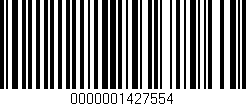 Código de barras (EAN, GTIN, SKU, ISBN): '0000001427554'