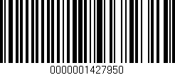 Código de barras (EAN, GTIN, SKU, ISBN): '0000001427950'