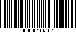 Código de barras (EAN, GTIN, SKU, ISBN): '0000001432091'