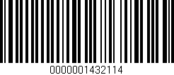Código de barras (EAN, GTIN, SKU, ISBN): '0000001432114'