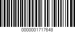 Código de barras (EAN, GTIN, SKU, ISBN): '0000001717648'