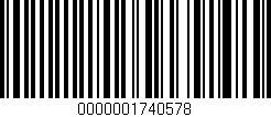 Código de barras (EAN, GTIN, SKU, ISBN): '0000001740578'