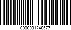 Código de barras (EAN, GTIN, SKU, ISBN): '0000001740677'