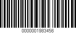Código de barras (EAN, GTIN, SKU, ISBN): '0000001983456'
