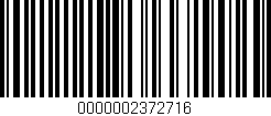 Código de barras (EAN, GTIN, SKU, ISBN): '0000002372716'