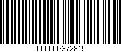 Código de barras (EAN, GTIN, SKU, ISBN): '0000002372815'