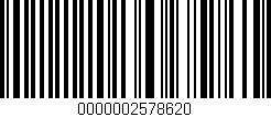 Código de barras (EAN, GTIN, SKU, ISBN): '0000002578620'