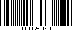 Código de barras (EAN, GTIN, SKU, ISBN): '0000002578729'