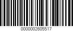 Código de barras (EAN, GTIN, SKU, ISBN): '0000002605517'