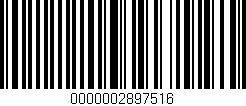 Código de barras (EAN, GTIN, SKU, ISBN): '0000002897516'