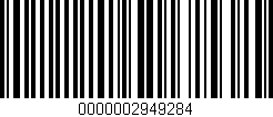 Código de barras (EAN, GTIN, SKU, ISBN): '0000002949284'