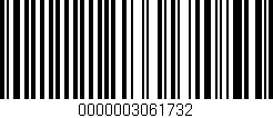 Código de barras (EAN, GTIN, SKU, ISBN): '0000003061732'