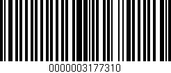 Código de barras (EAN, GTIN, SKU, ISBN): '0000003177310'