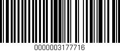 Código de barras (EAN, GTIN, SKU, ISBN): '0000003177716'